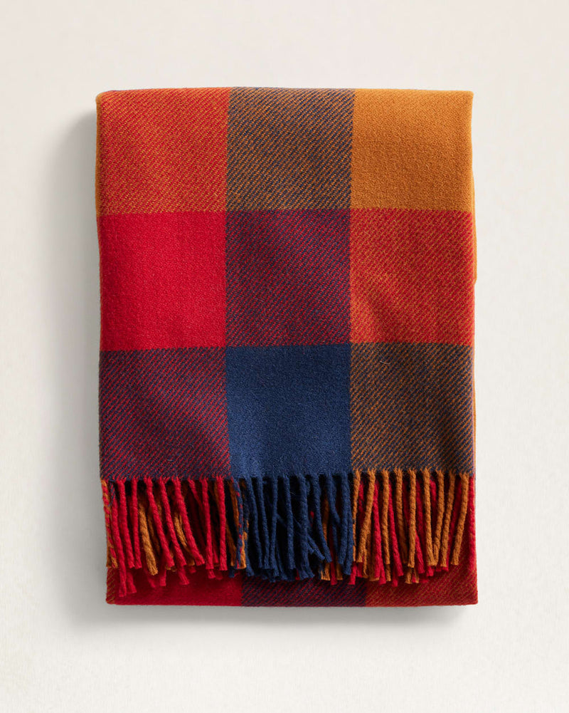 Eco-Wise Wool Fringed Throw