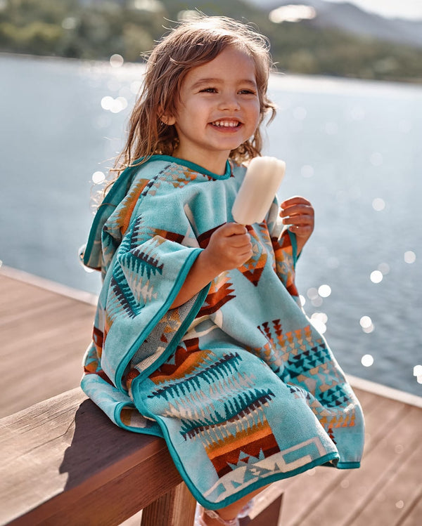CHILD JACQUARD HOODED TOWEL
