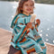 CHILD JACQUARD HOODED TOWEL