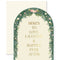 Wedding Floral Arch Die-Cut Greeting Card