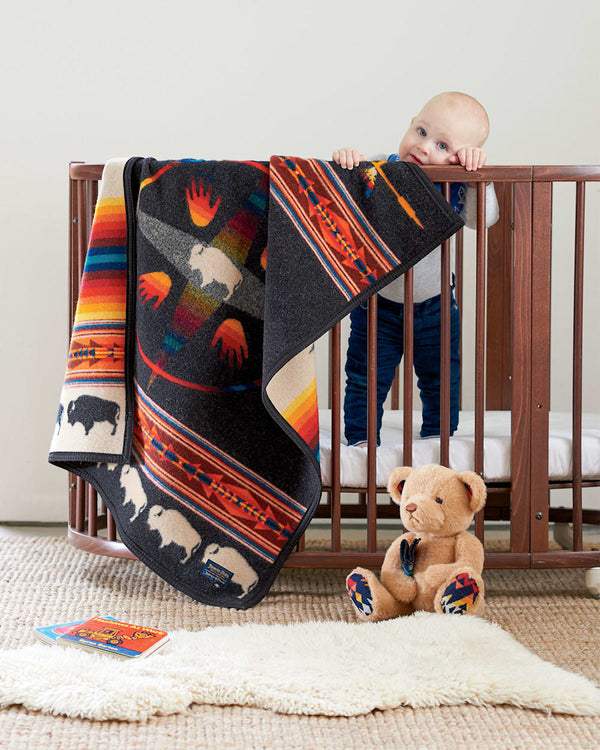 Big Medicine Oxford Crib Blanket