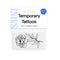 September Birth Flower - Peony Temporary Tattoos