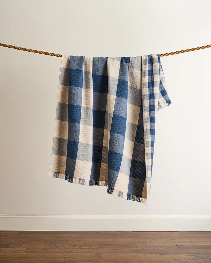 Organic Cotton Fringed Throw