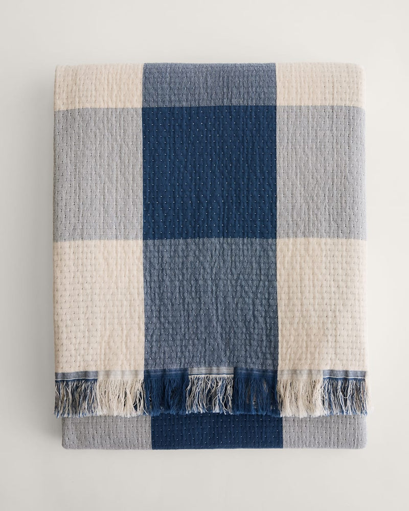 Organic Cotton Fringed Throw