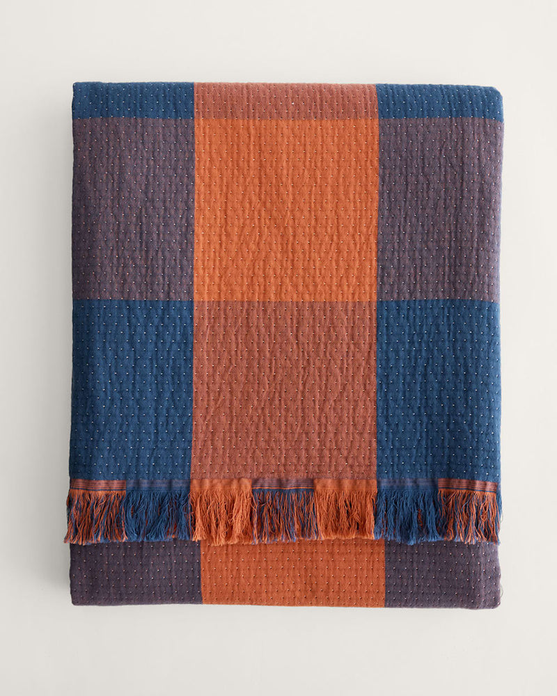 Organic Cotton Fringed Throw