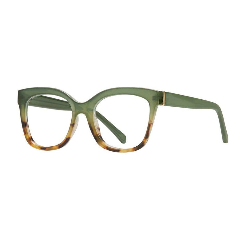 Morgan - Green/Brown Tort - Blue Light Filtering Lens