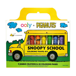 OOLY x Peanuts: Snoopy School Coloring Travel Set