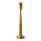 Tulip Taper Candle Holder Antique Brass Iron