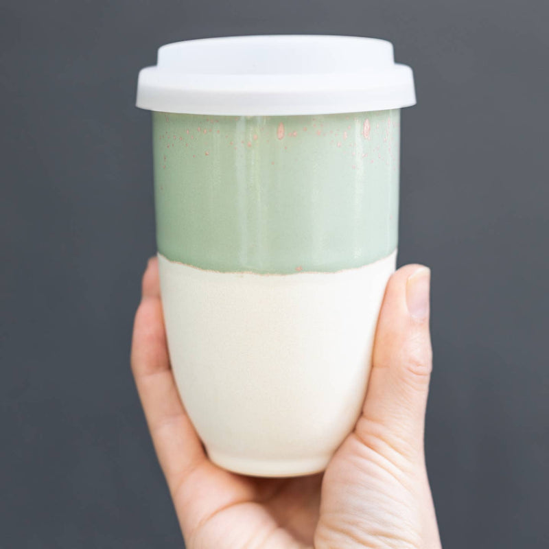 Ceramic Reusable Coffee Mug 12 oz