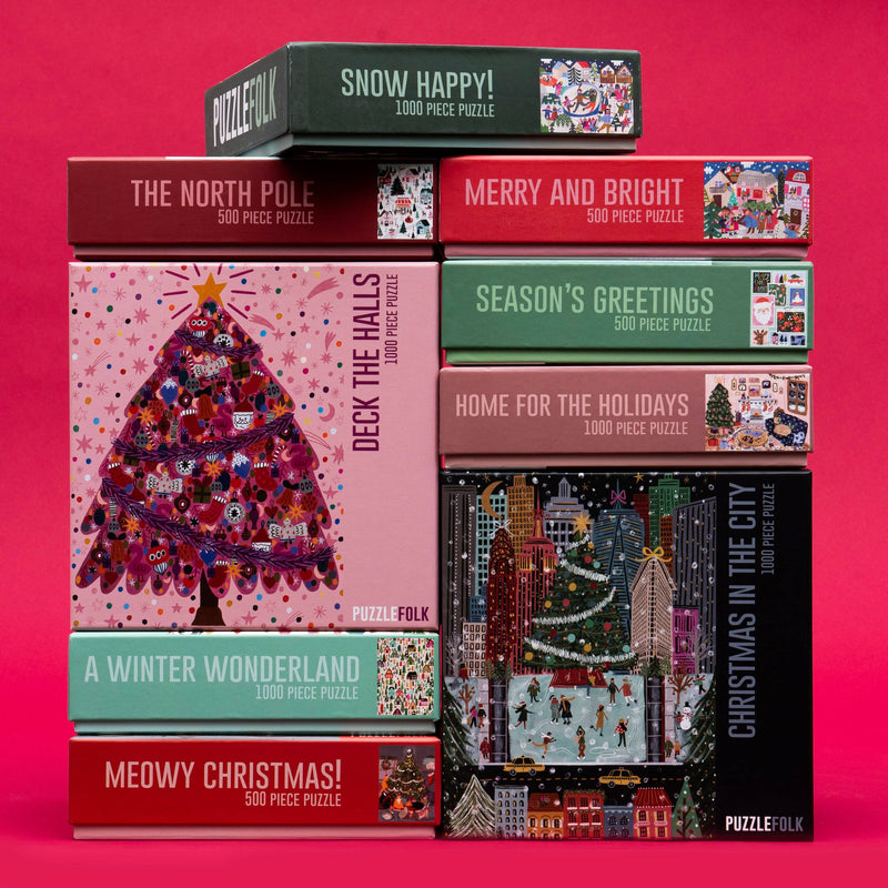 Deck The Halls 1000 Piece Christmas Holiday Puzzle