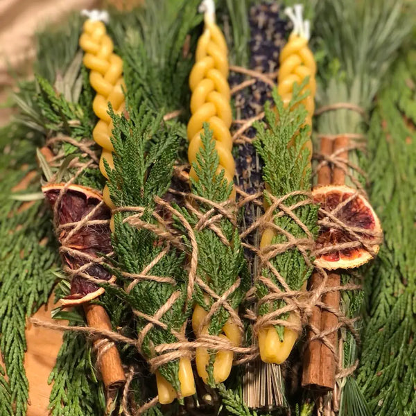 Braided Beeswax Candles