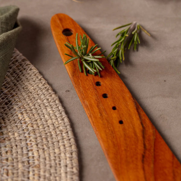 Teak Spatula with Herb Cutter