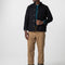 Basset Flannel Lined Jacket - Black/Deep Sea Check