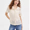 Levis Floral Crochet Shirt