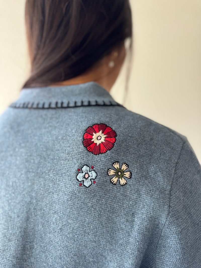 Pendleton Souvenir Cardigan - Denim Heather