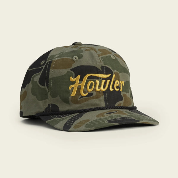 Howler Script Snapback Hat - Camo