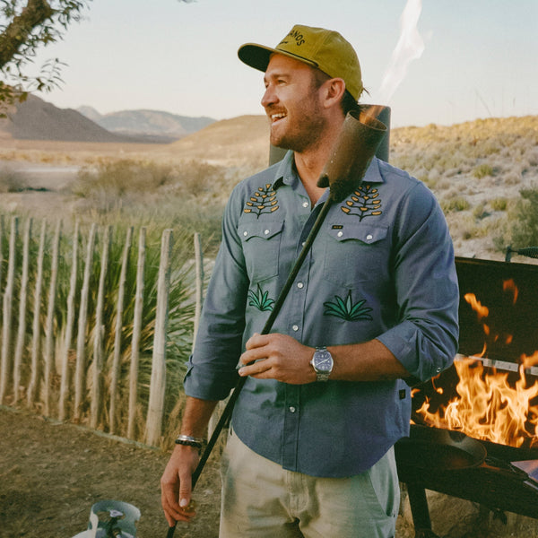 Crosscut Deluxe Snapshirt - North Atlantic Blue