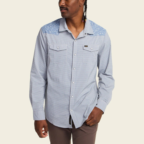 H Bar B Tech Longsleeve - Wild Rag:Blue Mirage