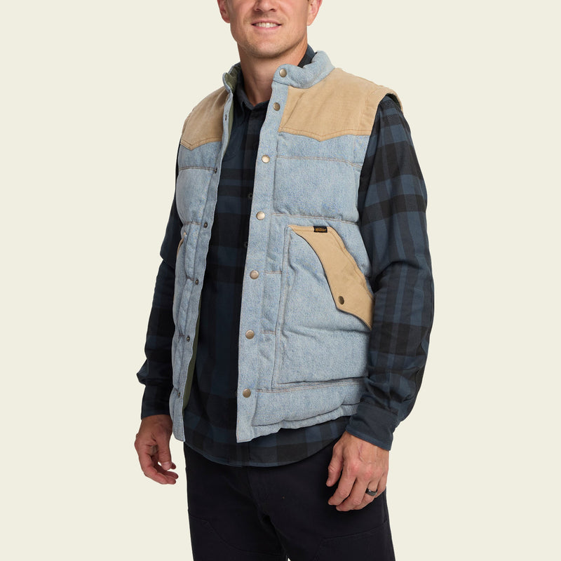 Denim Rounder Vest