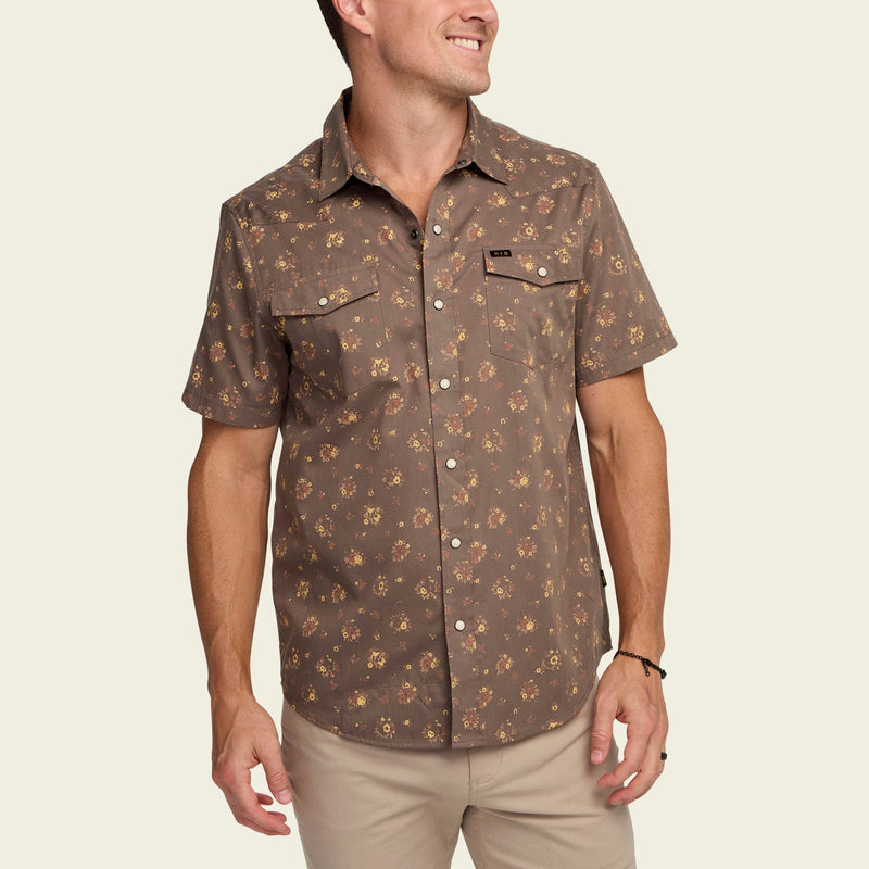 H Bar B Snapshirt - Morel