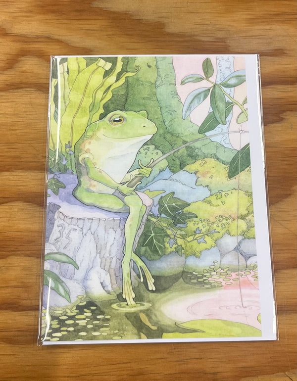 Pondering Frog Card