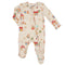 Gingerbread Village Zipper Footie
