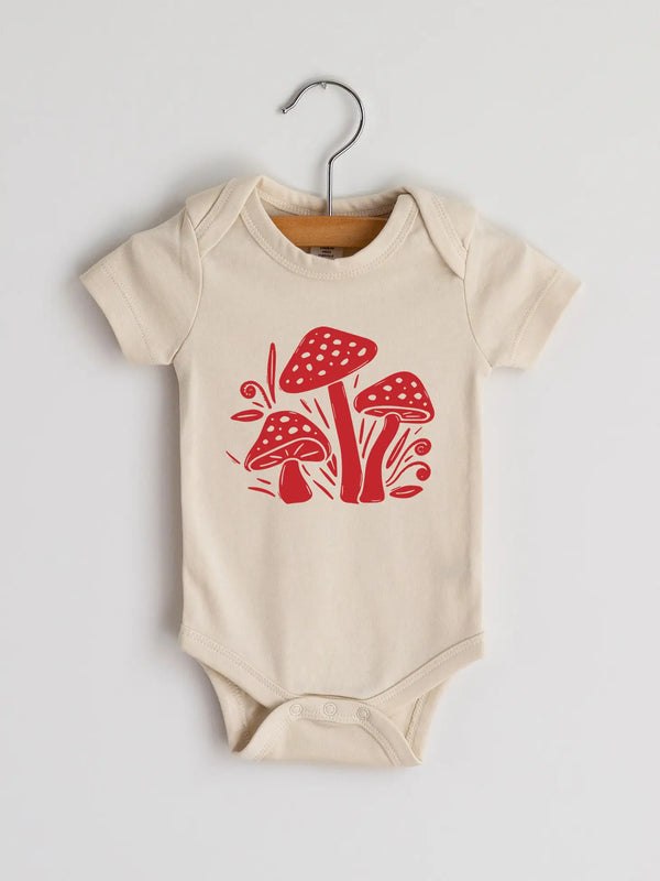 Modern Mushrooms Organic Baby Bodysuit