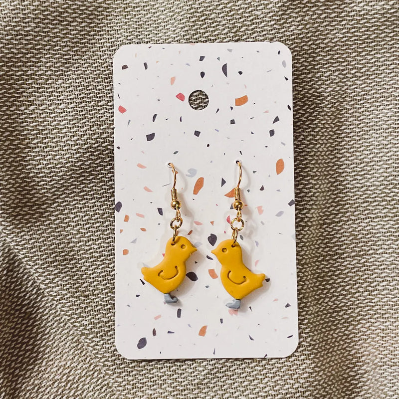 Baby Chicks with Boots Earrings