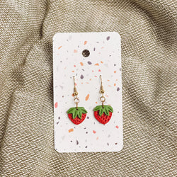 Mini Strawberry Earrings