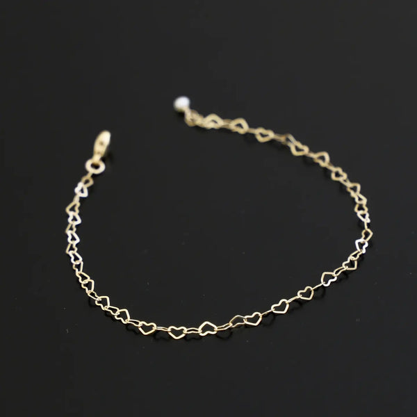 Heart Chain Bracelet by Katie Waltman