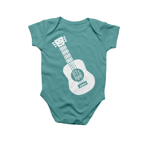 Acoustic Guitar Baby Onesie