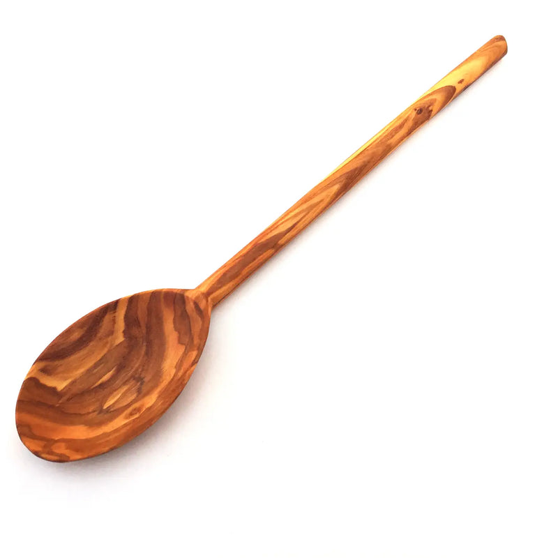 Handmade Wooden Spoon Oval with Round Handle 30 cm