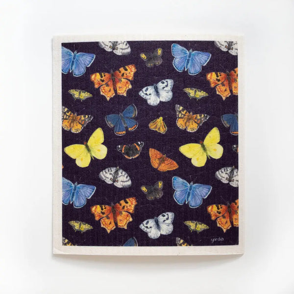 Butterflies Sponge Cloth - Eco-Friendly Cellulose Dish Cloth