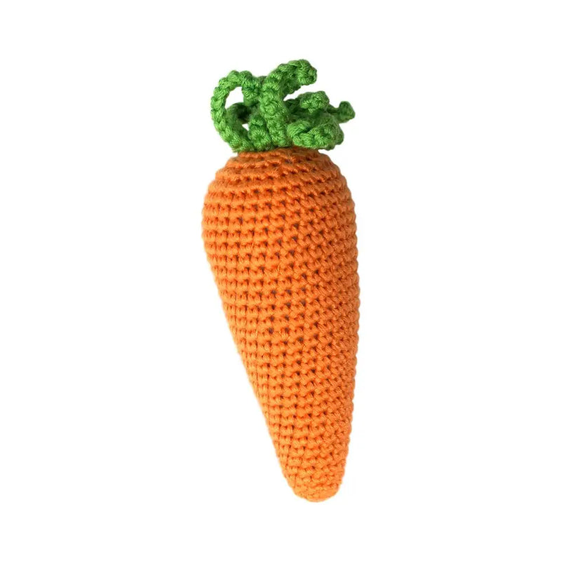 Hand Crocheted Rattle- Carrot