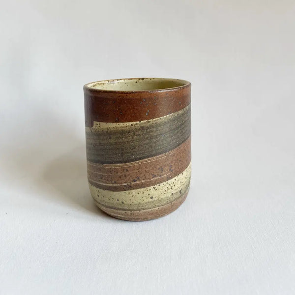 Artsy Handmade Stoneware Tumbler Mug