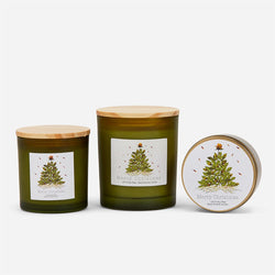 Christmas Tree Flower Art Candle