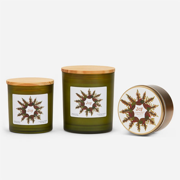 Joy Wreath Candle