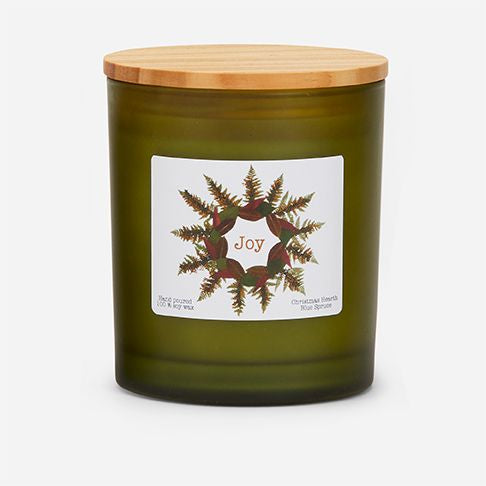 Joy Wreath Candle