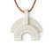 White Blossom Arc Moon Necklace by Jeanne