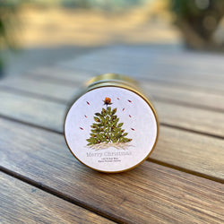 Christmas Tree Flower Art Candle