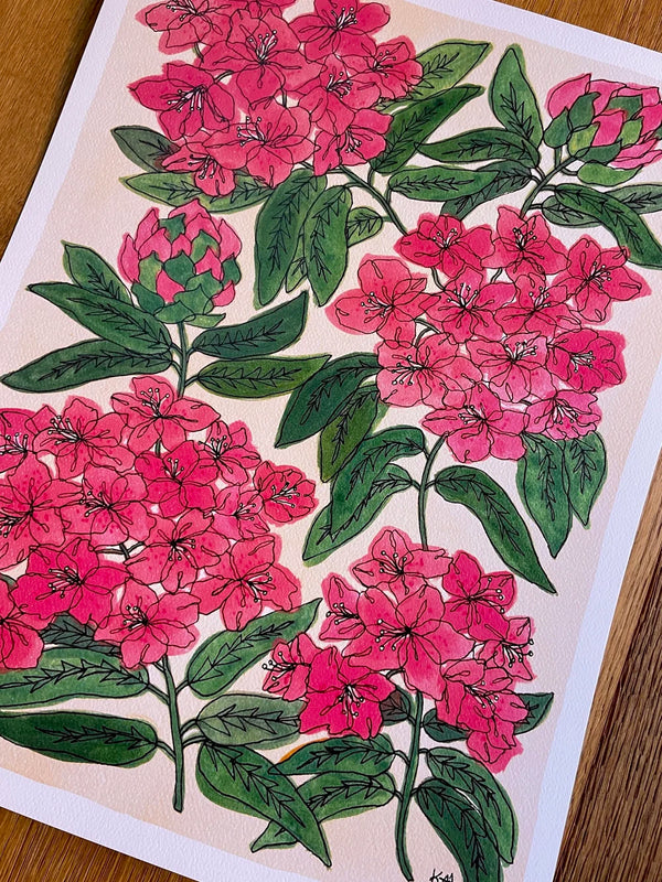 Rhododendron Print