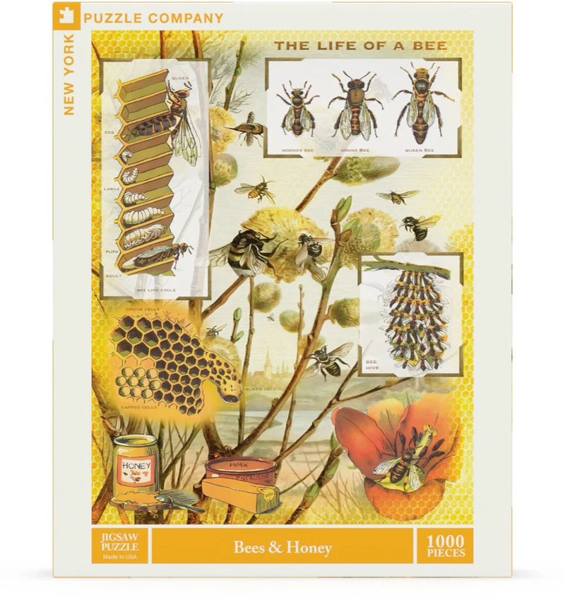 Bees & Honey - 1000 Piece Jigsaw Puzzle