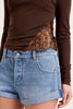 Siren Lace Long Sleeve Tee - Espresso