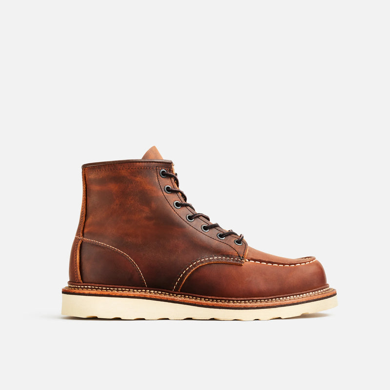靴 RED WING 6-INCH CLASSIC MOC Red Wing Men's Classic Moc 6-Inch Copper Rough & Tough - Heritage