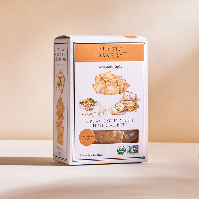Everything Spice Sourdough Flatbread Bites