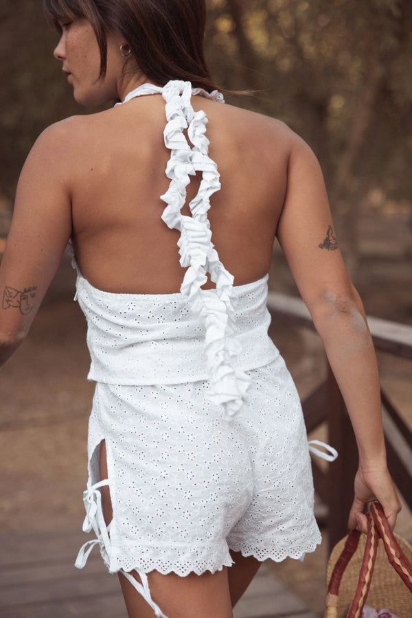 Eyelet Mini Tie Short