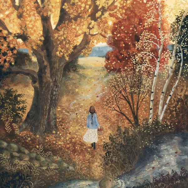 Autumn's Way Card by Lore Pemberton