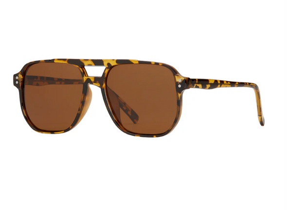 Pedro- Walnut Tortoise/Grey-Green Polarized Lens