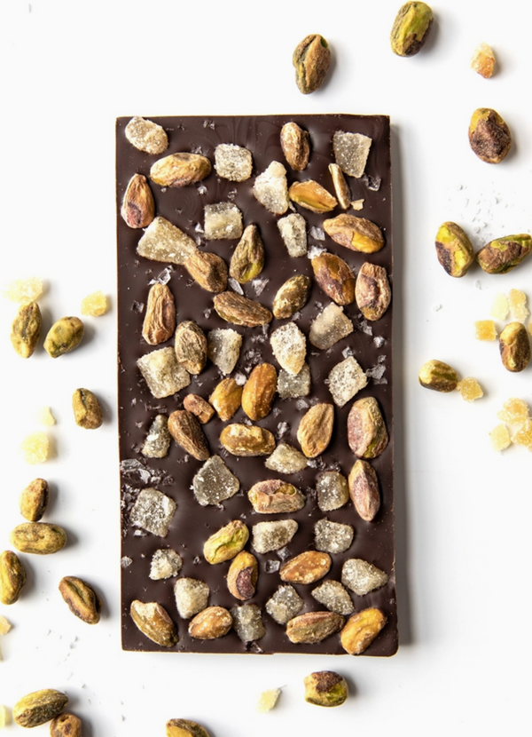 Wildwood Chocolate Bar: Ginger Pistachio