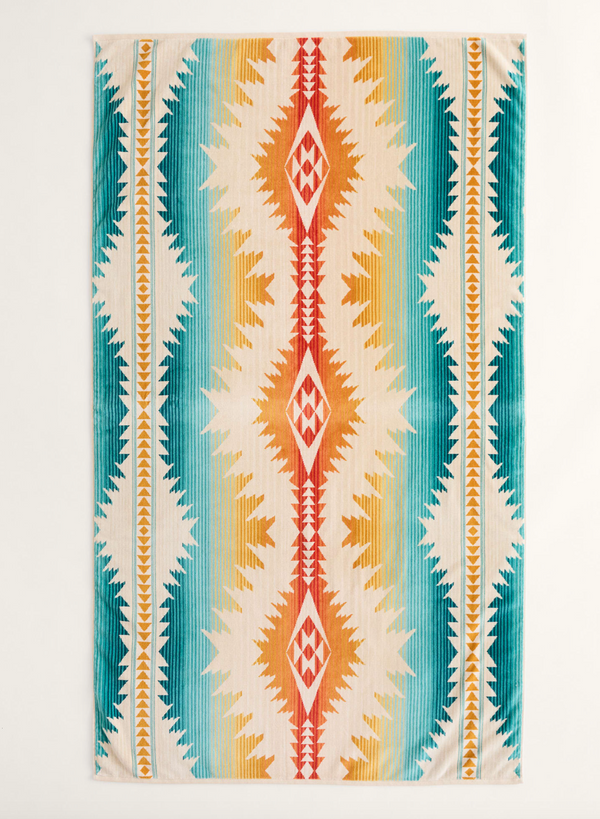 Oversized Jacquard Spa Towel - Sunset Pass